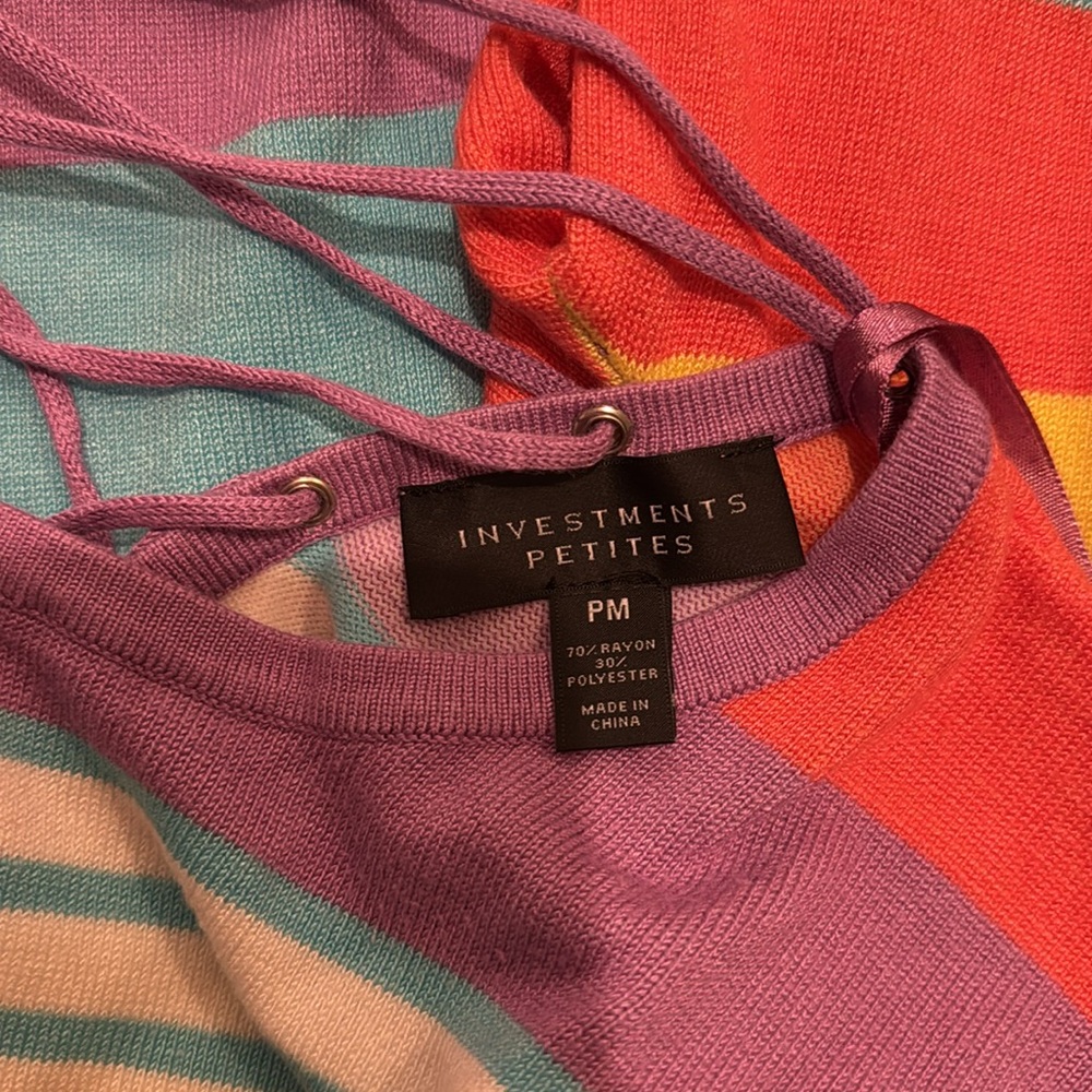 Colorful Striped Women's Sweater - Picture 5 of 5